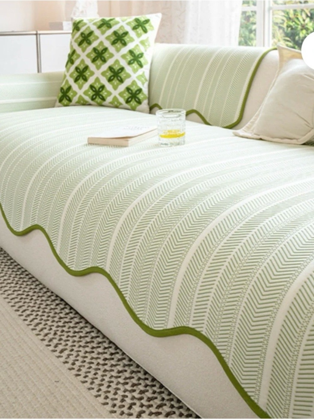 Scalloped Sofa Cover